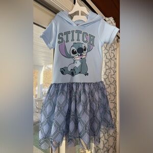 Disney Stitch Girls Dress Size 7/8 Excellent Condition